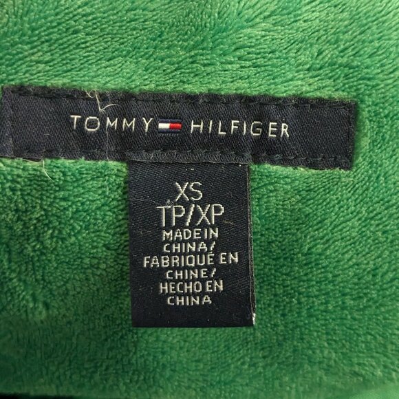 Tommy Hilfiger Puffer Vest Womens Jacket Green Multi Pockets Full zip Size XS - Picture 8 of 11